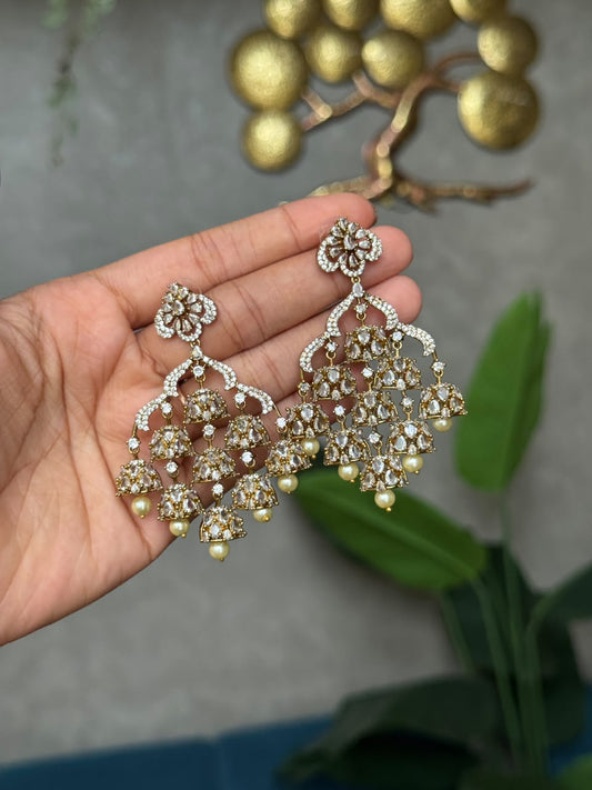 Waterfall Jhumka Earrings HE104