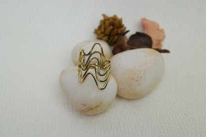 Wave Luxe Antitarnish Ring AR-002