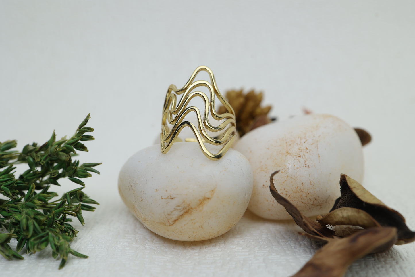 Wave Luxe Antitarnish Ring AR-002