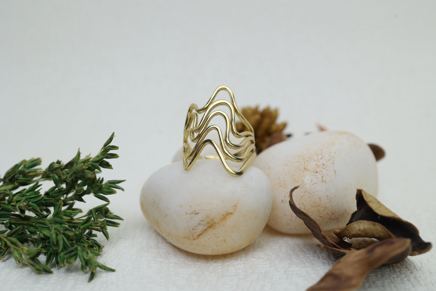 Wave Luxe Antitarnish Ring AR-002