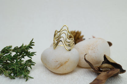 Wave Luxe Antitarnish Ring AR-002